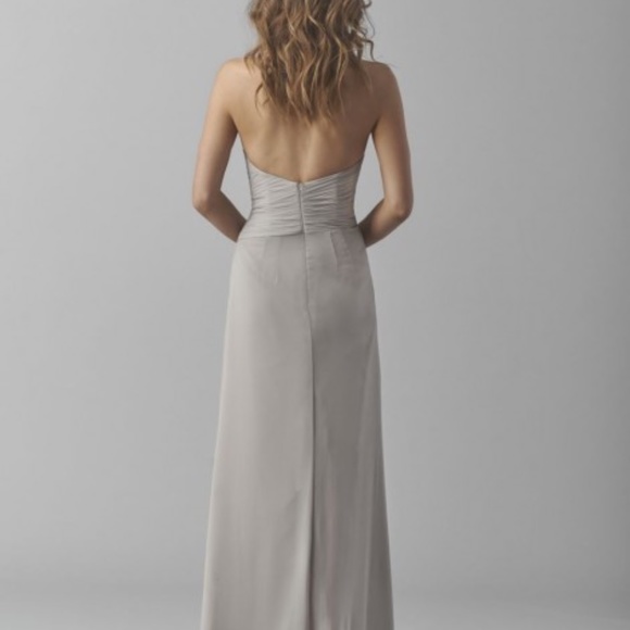 Watters 8541 Draped Chiffon Bridesmaid Gown - Picture 5 of 5